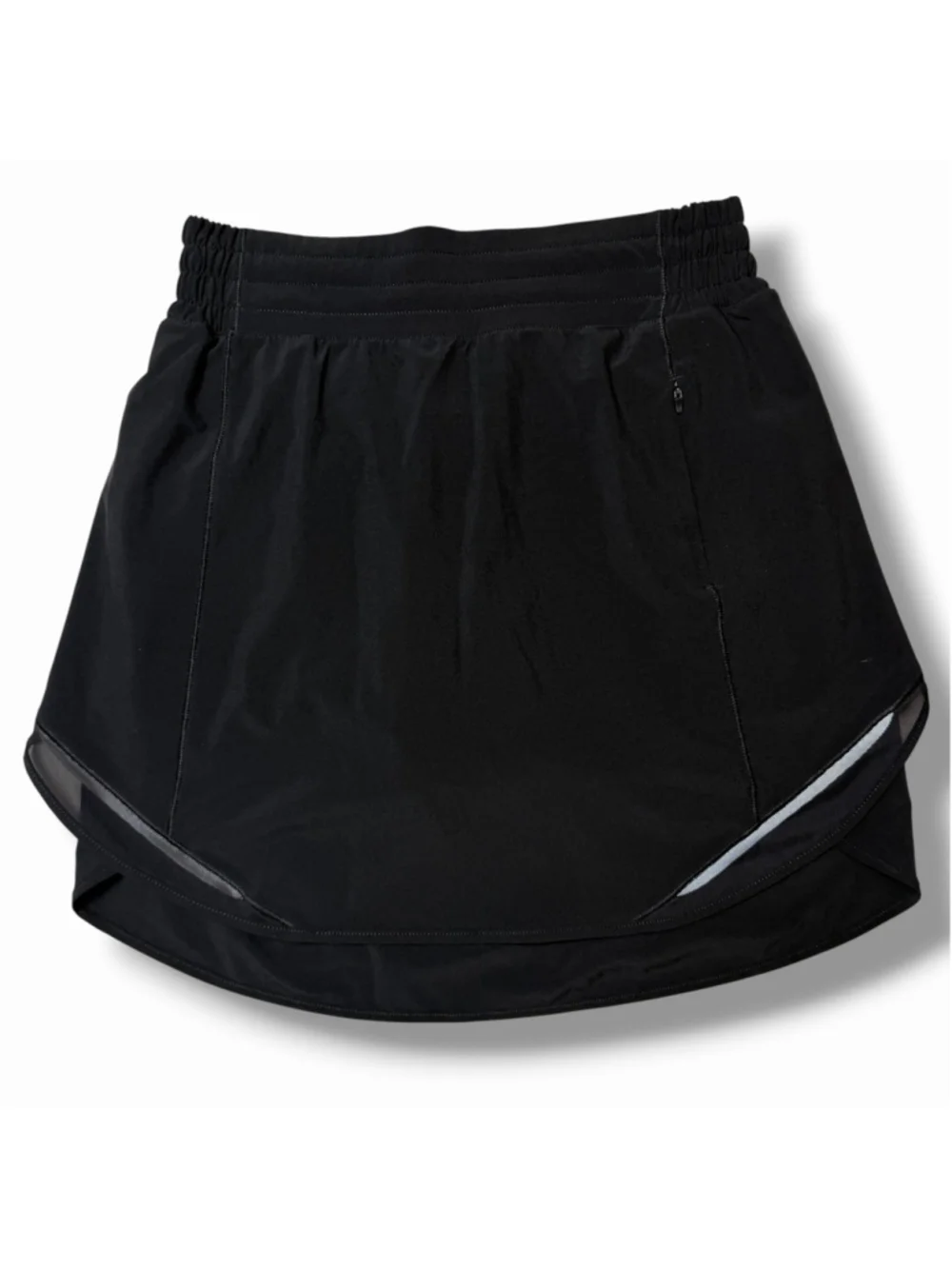 Lululemon Hotty Hot High Rise Skirt Long Black Womens 4 Skort Built In Shorts